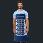 Retro Lehrer Moderne blaue rote Tasche apr Schürze<br><div class="desc">Retro Lehrer modern blau,  rot,  orange und gelb stylish 80er Jahre Vintag Design Mann Lehrer Spaß Geschenk.</div>