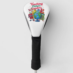Retro-Lehrer unterrichtet zukünftige Führungskräft Golf Headcover