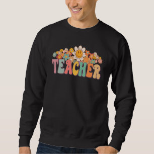 Retro-Lehrerin Daisy Bunte Grundschullehrerin Sweatshirt