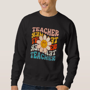 Retro-Lehrerin Daisy Bunte Grundschullehrerin Sweatshirt