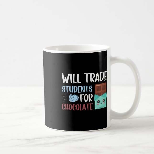 Retro-Lehrerin Valentine wird Studierende für die  Kaffeetasse (Rechts)