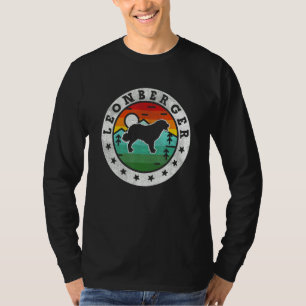 Retro Leonberger Oldtimer Hundemama Vater T-Shirt
