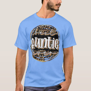 Retro Leopard Best Auntie je BAE Schwestern Tante T-Shirt