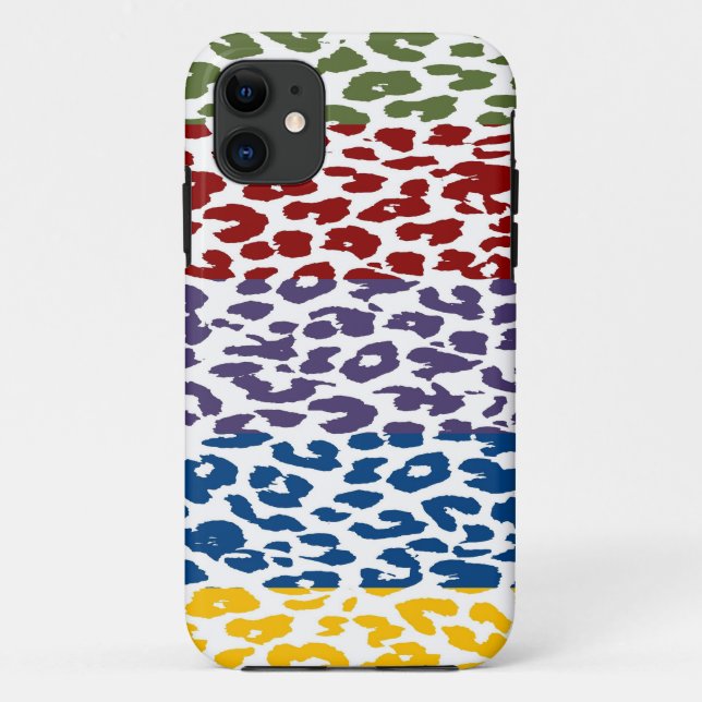 Retro Leopard Print Skin Strip Muster Case-Mate iPhone Hülle (Rückseite)