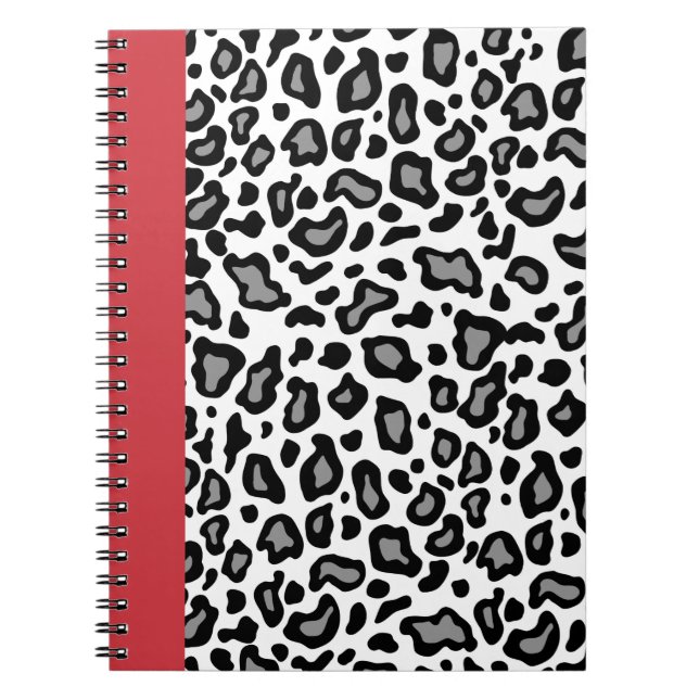 Retro Leopard Teacher Office School Notebook Gesch Notizblock (Vorderseite)