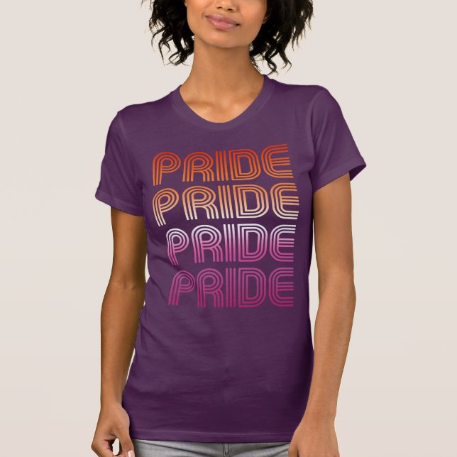 RETRO LESBIAN PRIDE T-Shirt (Vorderseite)