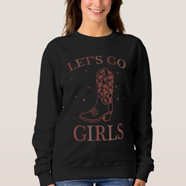 Retro Let's Go Girls Bachelorette Bridal Party Gir Sweatshirt (Vorderseite)