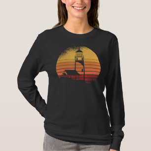 Retro Leuchtturm Wasser Ozean Vintag Lighthou T-Shirt