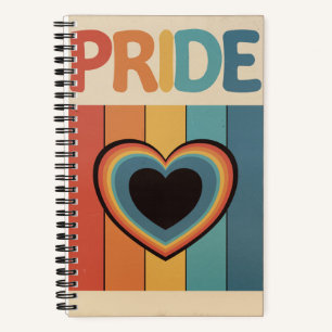 Retro-LGBTQ+-Stolz Notizbuch
