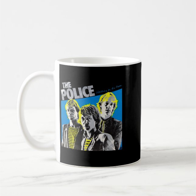Retro-Liebe der Polizeiband-Musikgeschenk für den  Kaffeetasse (Links)