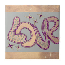 Retro-Liebe im Stil der 60er Jahre Fliese