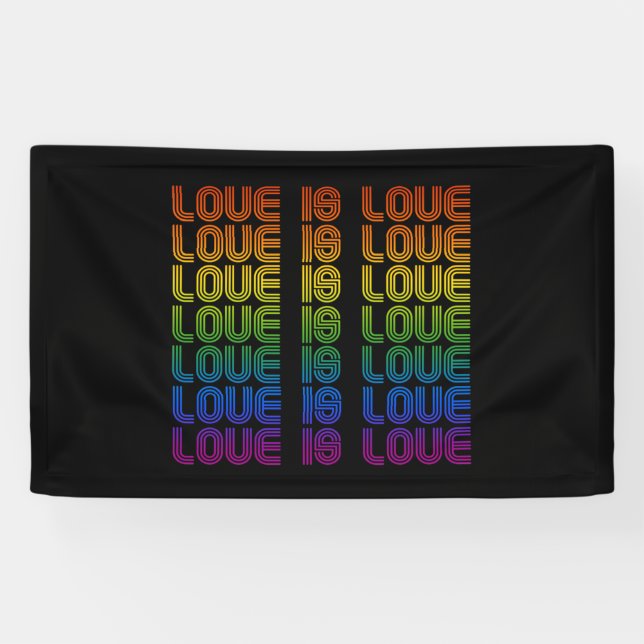 Retro-Liebe ist Liebe Banner (Horizontal)