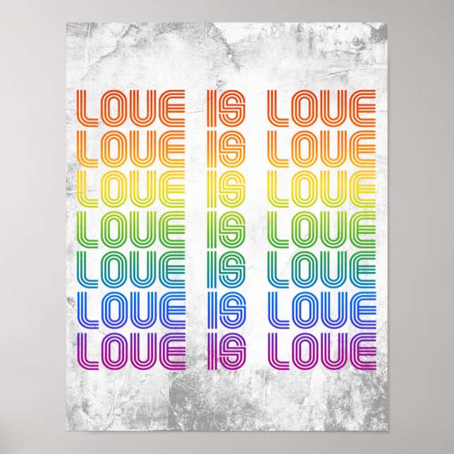 Retro-Liebe ist Liebe Poster (Vorne)