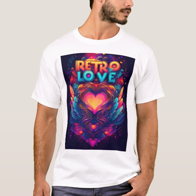 Retro-Liebe-T - Shirt (Vorderseite)