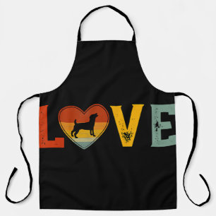 Retro Liebe Themed Jack Russell Terrier Dog Valent Schürze