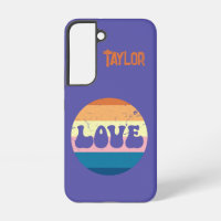 Retro-Liebe Typografie auf Vintagen Sonnenuntergan