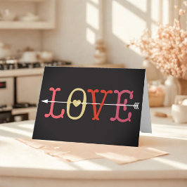 Retro-Liebe Valentinstag Karte