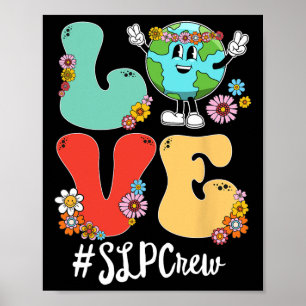 Retro Liebe World Earth Day Slp Crew Poster