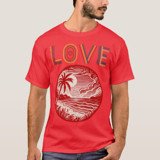 Retro-Liebesfreund T-Shirt