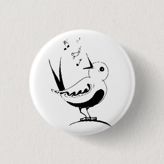 Retro Liedvogel Button