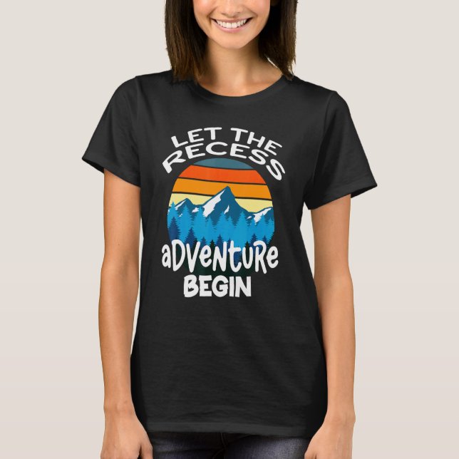 Retro Ließ das Erlebnis der Gegenwart Lehrer Moni T-Shirt (Vorderseite)