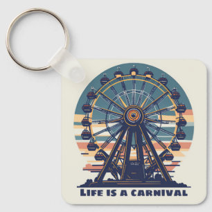 Retro Life ist ein Karneval Schlüsselanhänger