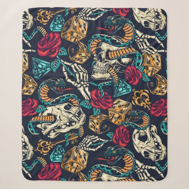 Retro Lifestyle Sherpadecke (Vorderseite)