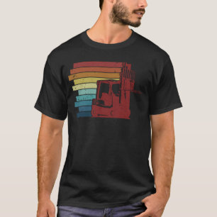 Retro Lift LKW Warehouse Driver Pro Gabelstaplerop T-Shirt