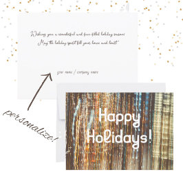 Retro Lights Gute Ferien Karte