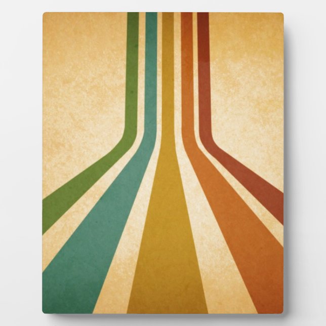 Retro-Linien Fotoplatte (Vorderseite)