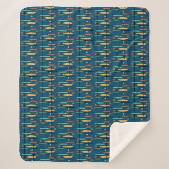 Retro-Linien Sherpadecke (Vorderseite)