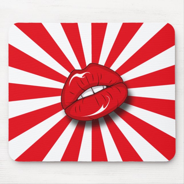 RETRO LIPPEN MOUSEPAD (Vorne)