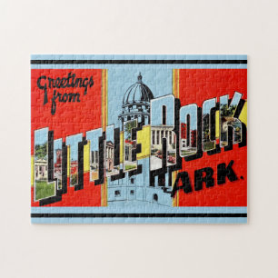 Retro Little Rock Arkansas 11x14