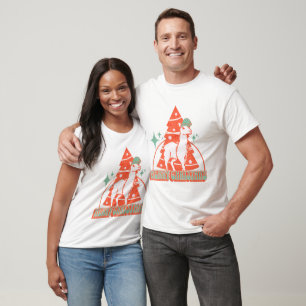 Retro-Llama-Alpaka-Weihnachts-Tier-Charakter T-Shirt