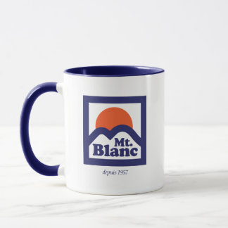 Rétro logo de Mont Blanc de tasse classique