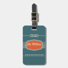 Retro Logo-personalisierter Familien-Gepäck-Umbau Gepäckanhänger