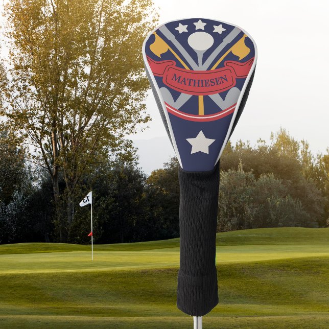 Retro-Logo-Stars Golf Headcover (Von Creator hochgeladen)