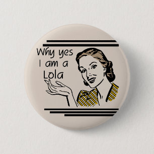 Retro Lola T-Shirts und Geschenke Button