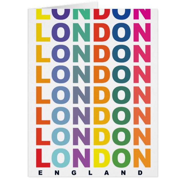 Retro London England Poster (Vorderseite)