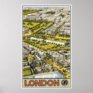 Retro London Great Western Railway Poster