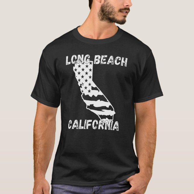 Retro Long Beach California Apparel 1 T-Shirt (Vorderseite)