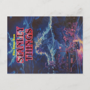 Retro-Look der Teton-Talsperre Stanley Things Postkarte