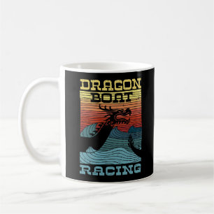 Retro-Look Drachenbootrennen Kaffeetasse