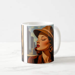 Retro-Los-Angeles-Schönheit Kaffeetasse