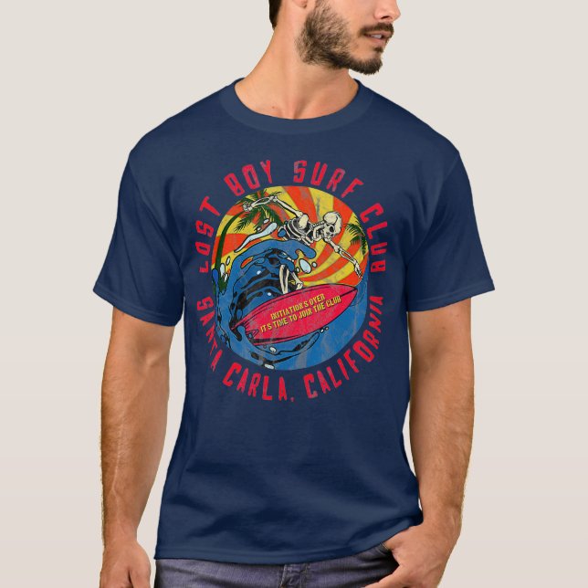 Retro Lost Boy Surf Club T-Shirt (Vorderseite)