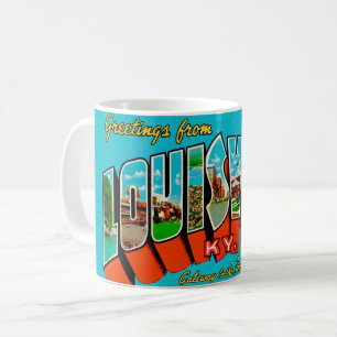 Retro Louisville KY Gruß-Tasse Kaffeetasse