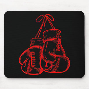 Retro Love Red Boxing Gloves Ohrs Boxer Gift Mousepad