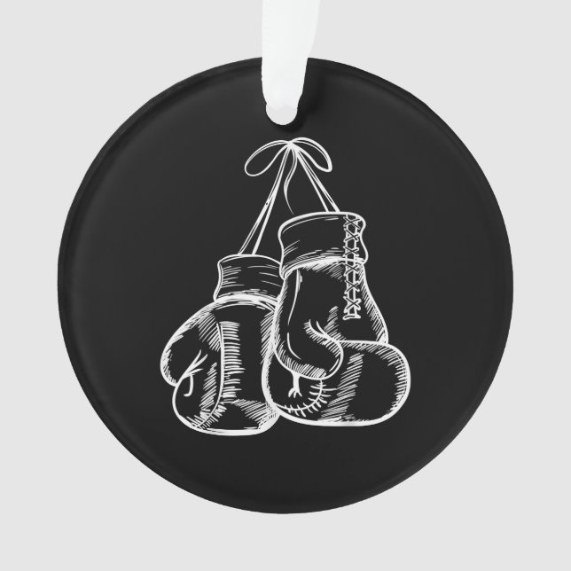 Retro Love White Boxing Gloves Gifts Boxer Gift  (devant)