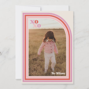 Retro Love XOXO Valentine's Day Carte photo