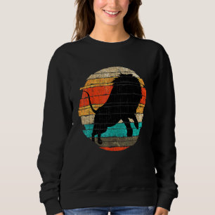 Retro Löwe Afrika Safari Zoo Tier Löwe Sweatshirt